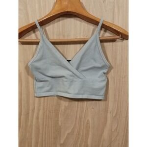 Brandy Melville Amara Tank Top In Light Blue Pale Green Women's Size Small.